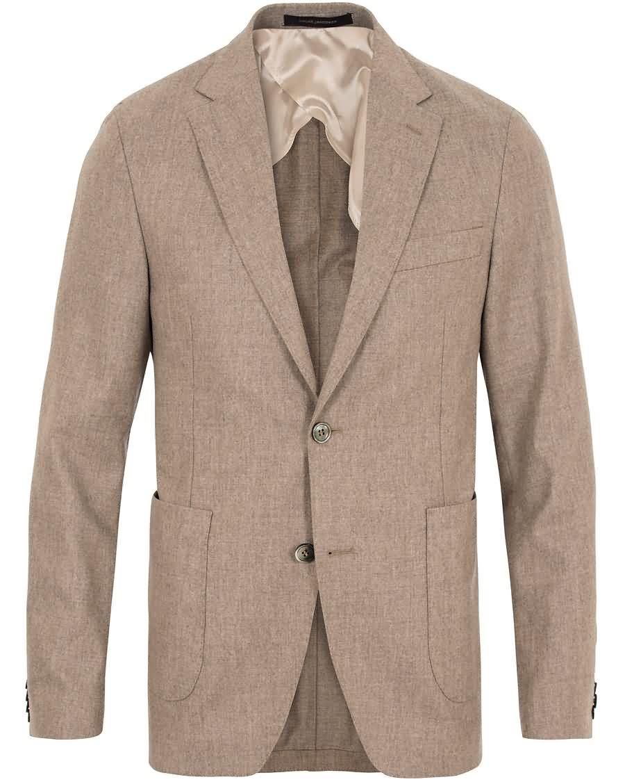 oscar jacobson einar flannel blazer camel brown Online wpldw